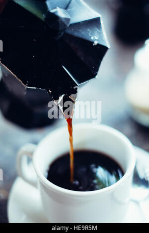 Début de l'expresso du matin Banque D'Images