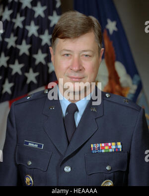 Portrait : US Air Force (USAF) Le Brigadier-général (Bgén) John W. Douglass (découverte) Banque D'Images
