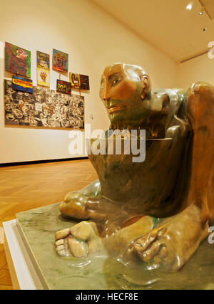 Argentine, Province de Buenos Aires, Ville de Buenos Aires, Recoleta, vue de l'intérieur de l'MNBA, Museo Nacional de Bellas Artes, Banque D'Images