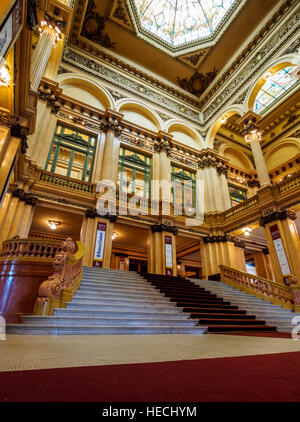 Argentine, Province de Buenos Aires, Ville de Buenos Aires, en vue de l'intérieur du Teatro Colon. Banque D'Images