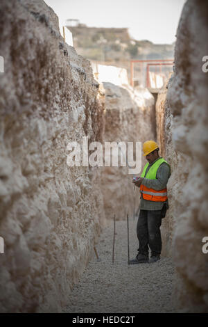 La construction urbaine de flottaison à Aqaba, Jordanie. Banque D'Images