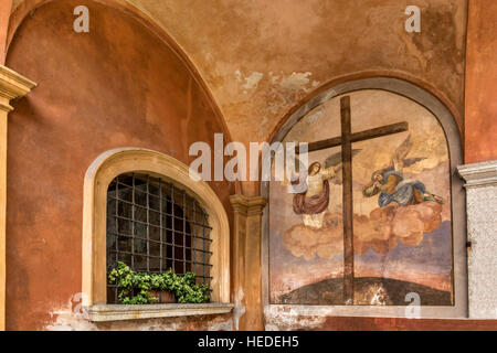 Église St Gervasio et Protasio Baveno Lac Majeur Italie Banque D'Images