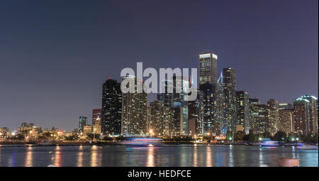 Horizon de Chicago, Boucle vue depuis le Navy Pier Banque D'Images