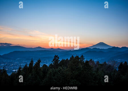 Vue de l'Nanohanadai, Yabitsu, Hadano City, préfecture de Kanagawa, Japon Banque D'Images