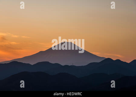 Vue de l'Nanohanadai, Yabitsu, Hadano City, préfecture de Kanagawa, Japon Banque D'Images