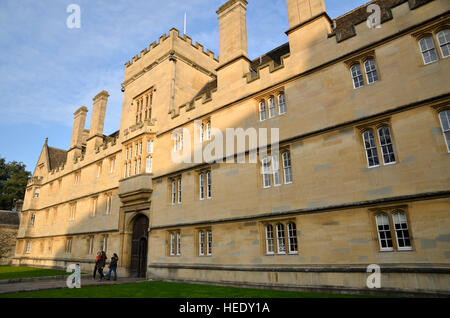 Wadham College, un des collèges de l'université d'Oxford à Oxford, Angleterre Banque D'Images