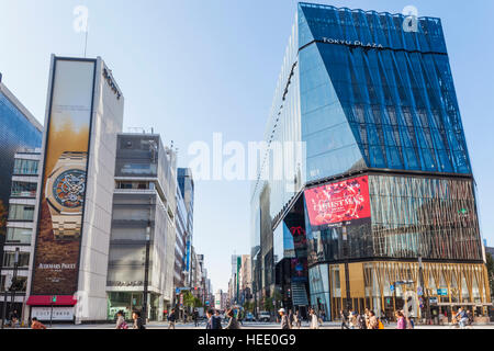 Le Japon, Honshu, Tokyo, Ginza, Tokyu Plaza et Sony Building Banque D'Images