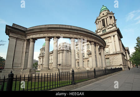 Belfast City Hall de l'architecture néo-baroque, Donegall Square, l'Irlande du Nord, Royaume-Uni Banque D'Images