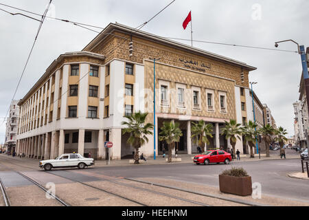 Office de Tourisme de Bank al-Maghrib (1937), Casablanca, Maroc Banque D'Images