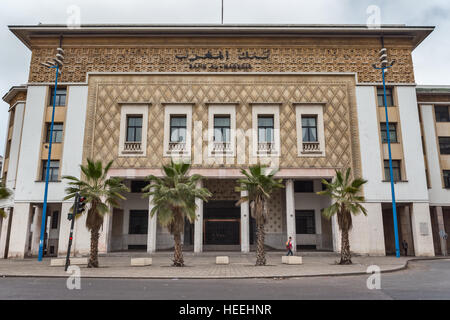 Office de Tourisme de Bank al-Maghrib (1937), Casablanca, Maroc Banque D'Images