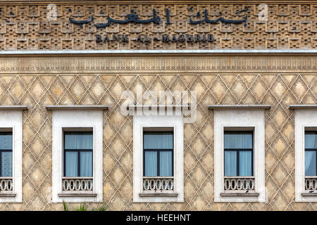 Office de Tourisme de Bank al-Maghrib (1937), Casablanca, Maroc Banque D'Images