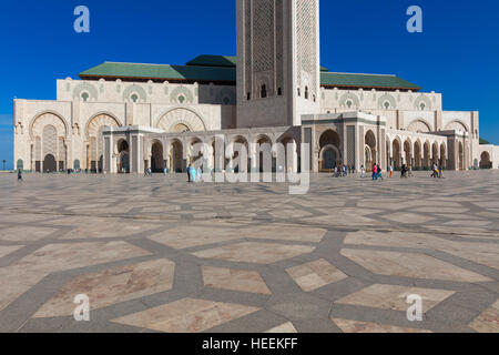 Mosquée Hassan II (1986-1993), Casablanca, Maroc Banque D'Images