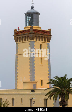 Phare, Cap Spartel près de Tanger, Maroc Banque D'Images