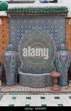 Usine de poterie, Fes, Maroc Banque D'Images