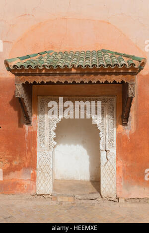 Tombes Saadid (16ème siècle), Marrakech, Maroc Banque D'Images