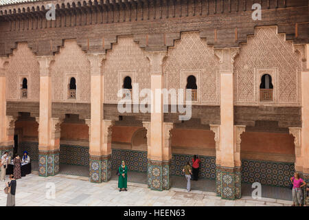 Médersa Ben Youssef (1564), Marrakech, Maroc Banque D'Images