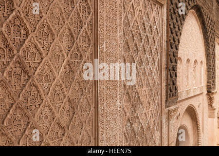 Médersa Ben Youssef (1564), Marrakech, Maroc Banque D'Images