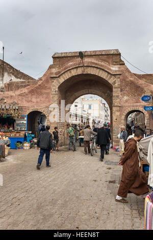 Medina, vieille ville, Essaouira, Maroc Banque D'Images