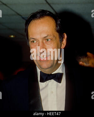 Washington, DC. USA, 1992 Bill Bradley, sénateur démocrate du New Jersey participe à une cravate noire à Washington DC. Credit : Mark Reinstein Banque D'Images