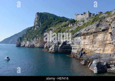 Côte de Porto Venere en Italie Banque D'Images