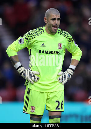 Le gardien Victor Valdes Middlesbrough Banque D'Images