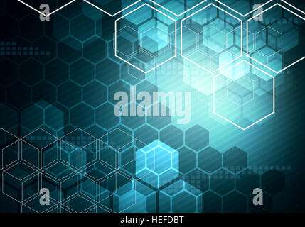 Image gradiented conceptuel numérique d'affaires à rayures hexagonale technologie historique de la marque, présentation, graphisme. Banque D'Images