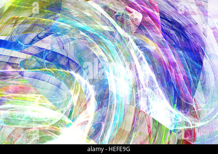 Résumé arrière-plan dynamique couleur avec effet d'éclairage. La texture de la peinture lumineuse futuriste de la créativité de la conception graphique. Modèle pour le papier peint, poste Banque D'Images