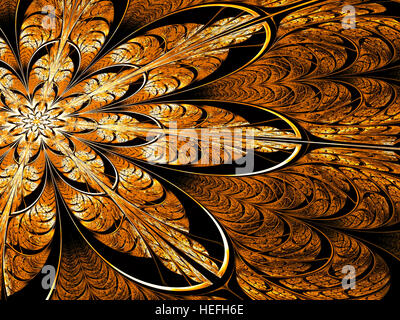 Fleur - abstract Fractal image générée numériquement Banque D'Images