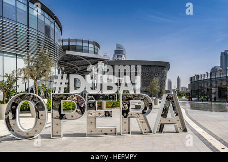 L'Opéra de Dubaï aux Émirats arabes unis Banque D'Images