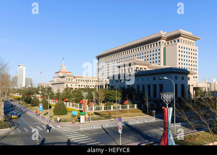 Peking : Ministère de la Défense et le Musée Militaire (arrière), Beijing, Chine Banque D'Images