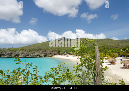 Curacao, Antilles - 1 octobre 2012 : Grand Knip Beach à Curaçao dans les Antilles néerlandaises, une île des Caraïbes. Banque D'Images