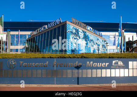 Allemagne, Gelsenkirchen, le Thousand-Friends-mur dans le stade de football Veltins-Arena Banque D'Images