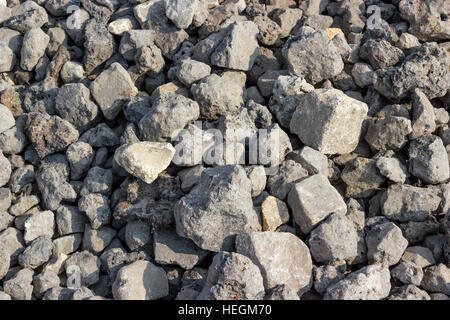 Collecte de fonds - texture composée de pierres brutes sur le terrain Banque D'Images