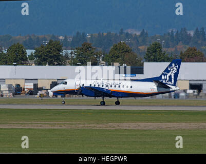 Pacific Coastal Airlines flight C-FPCU prépare à décoller à l'aéroport de Vancouver (Canada). 11 290 SCO. Banque D'Images