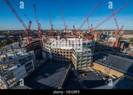 Réaménagement du centre de télévision de la BBC. Banque D'Images