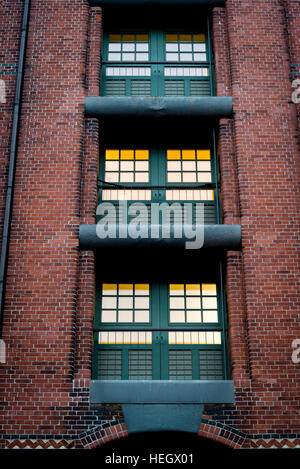 Quartier des entrepôts de Speicherstadt, Hambourg, Allemagne Banque D'Images