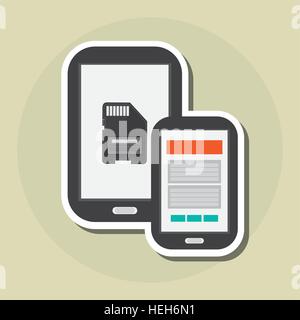 Social media design, illustration vectorielle Illustration de Vecteur
