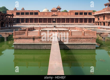 Anup Talao extérieure, Fatehpur Sikri, Inde Banque D'Images