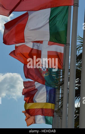 Drapeaux de pays européens Banque D'Images