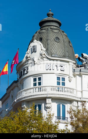 L'hôtel Ritz, Madrid, Espagne. Banque D'Images