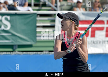 Chris Evert participant à la 2016 Chris Evert/Pro-Celebrity Raymond James Tennis Classic, à l'Delray Beach Tennis Center à Delray Beach, en Floride. Avec : Chris Evert Où : Delray Beach, Florida, United States Quand : 19 Nov 2016 Banque D'Images