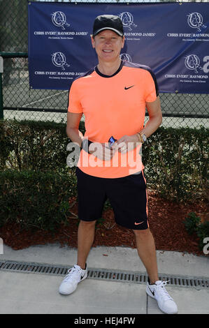 Chris Evert participant à la 2016 Chris Evert/Pro-Celebrity Raymond James Tennis Classic, à l'Delray Beach Tennis Center à Delray Beach, en Floride. Comprend : Carson Kressley Où : Delray Beach, Florida, United States Quand : 19 Nov 2016 Banque D'Images