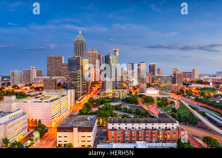 Atlanta, Georgia, USA sur le centre-ville. Banque D'Images