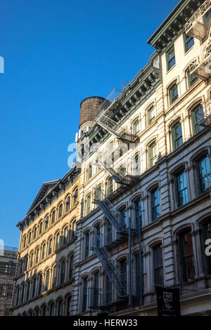 Bâtiments en fonte à Soho Banque D'Images