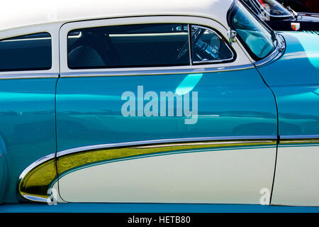 1950 Chevrolet Fleetline détail côté. Classic American car Banque D'Images