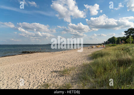 Baltic Beach près de Sierksdorf, baie de Lübeck, Schleswig-Holstein, Allemagne Banque D'Images