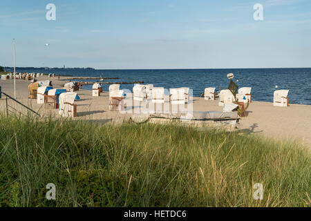 Baltic Beach près de Sierksdorf, baie de Lübeck, Schleswig-Holstein, Allemagne Banque D'Images