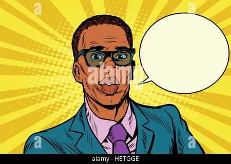 Businessman dit cloud bande dessinée Illustration de Vecteur