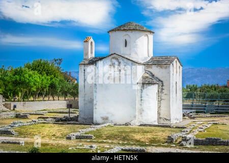 La plus petite cathédrale de Nin, Croatie. Banque D'Images