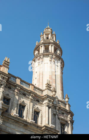 Détail des postes et télégraphes building à Barcelone, Catalogne, Espagne Banque D'Images